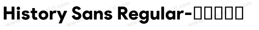 History Sans Regular字体转换